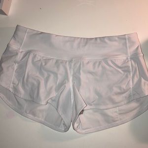 White lululemon shorts